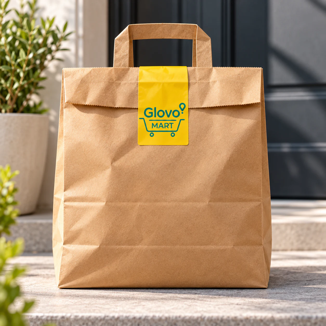 Glovo Mart delivery packaging concept