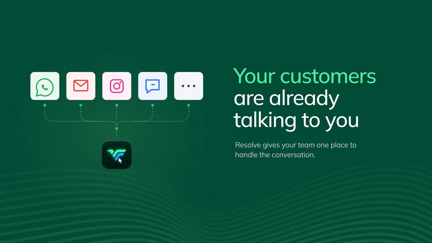 Campaign graphic reading “Your customers are already talking to you”